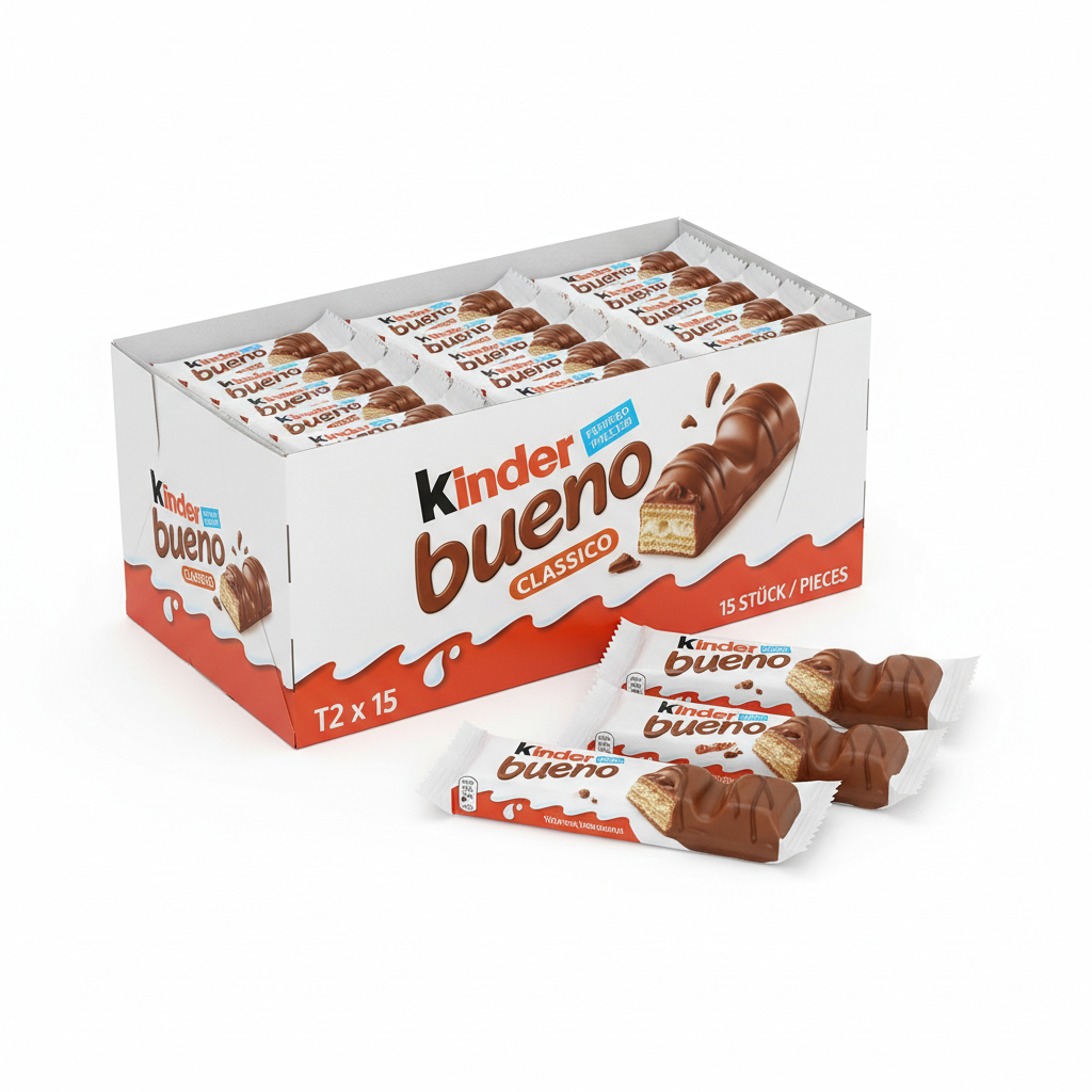 Ferrero Kinder Bueno Classico T2 Confezione da 15 Pezzi