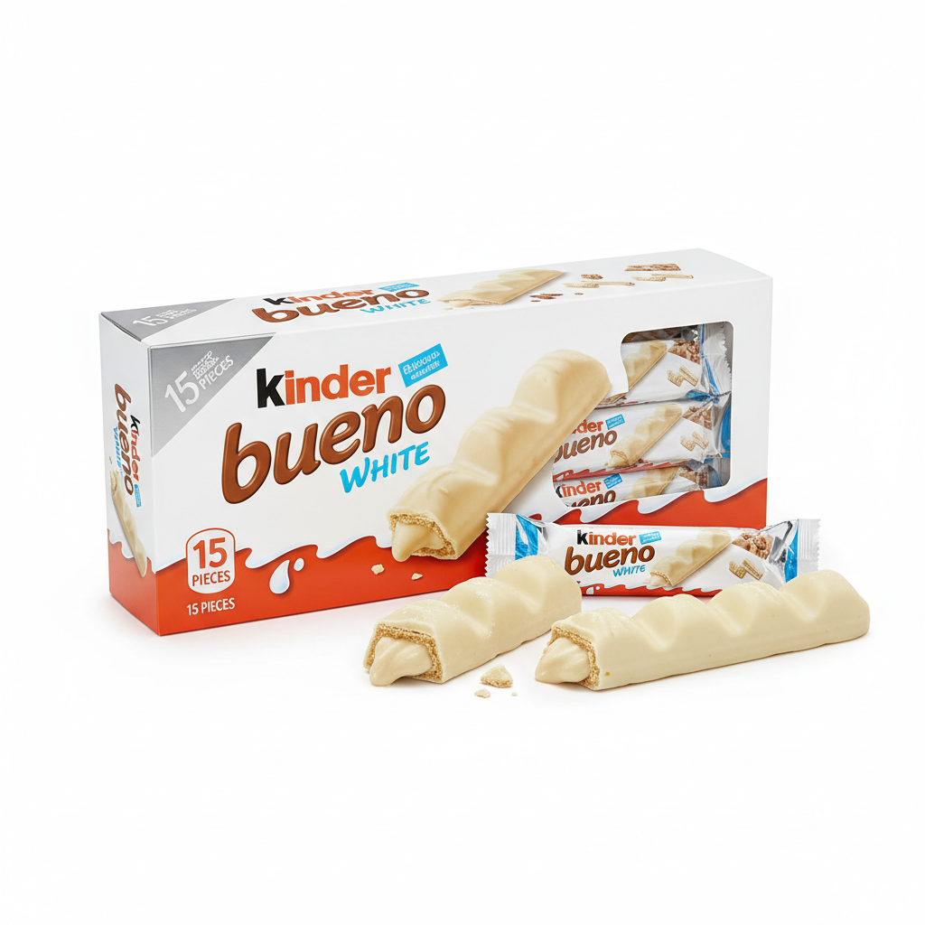 Ferrero Kinder Bueno White Confezione da 15 Pezzi