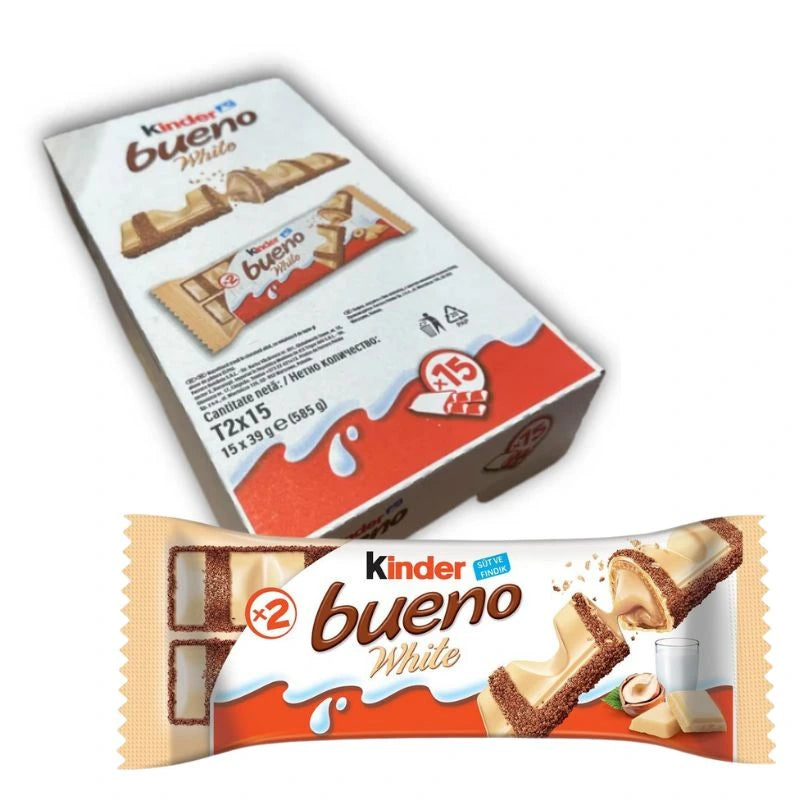 Ferrero Kinder Bueno White Confezione da 15 Pezzi