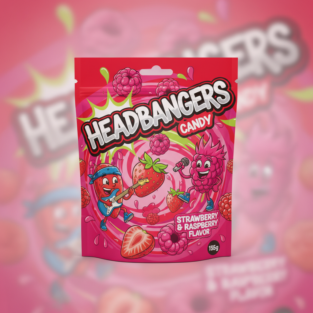 Headbangers Fragola e Lampone Gr135 1 conf.