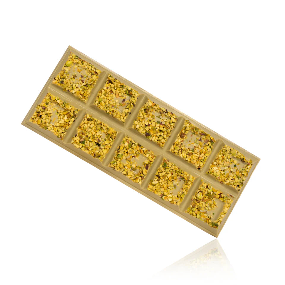Mon 0011 TAVOLETTA AL PISTACCHIO CON GRANELLA DI PISTACCHIO GR 500