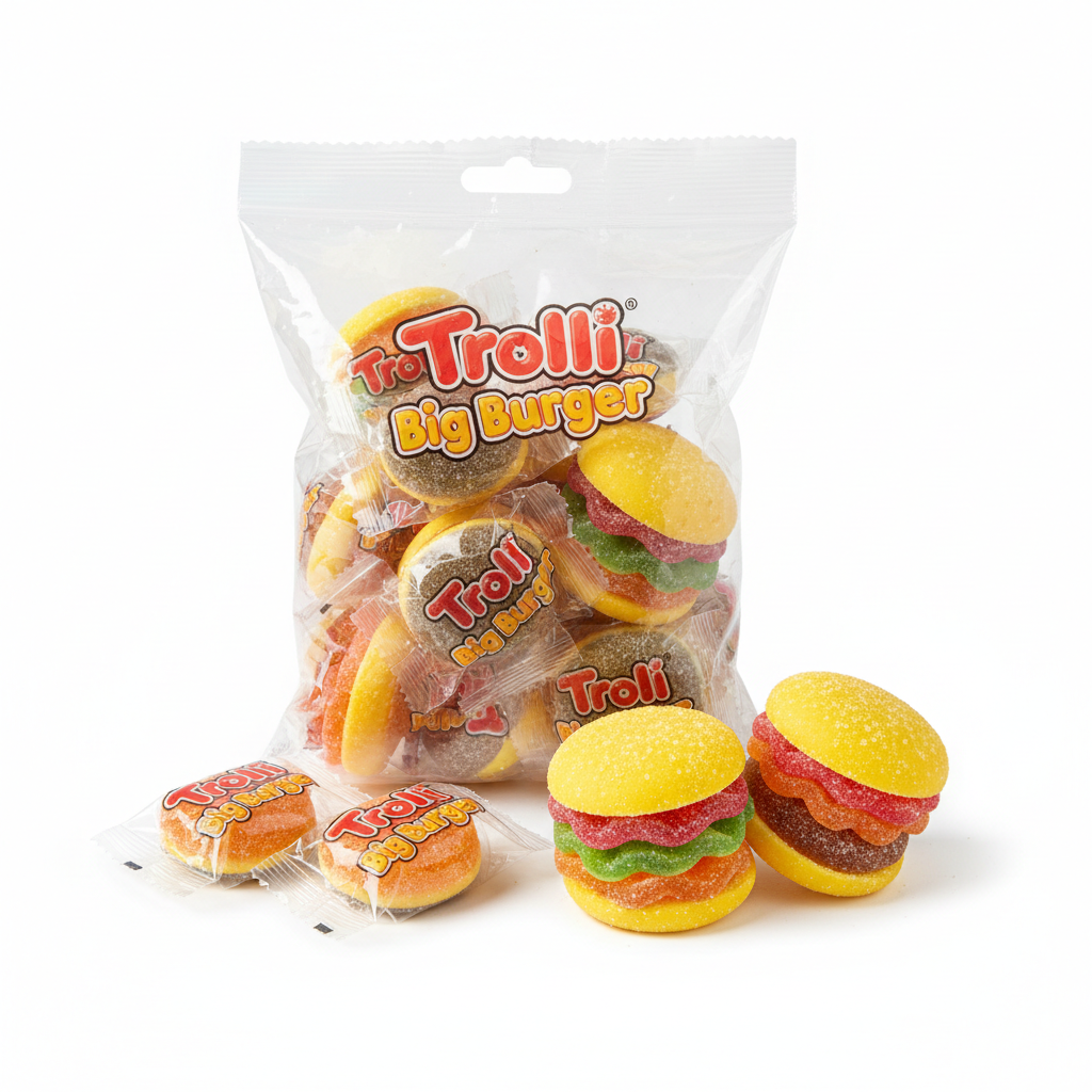 Trolli Big Burger Confezione da 24 Pezzi 1 conf